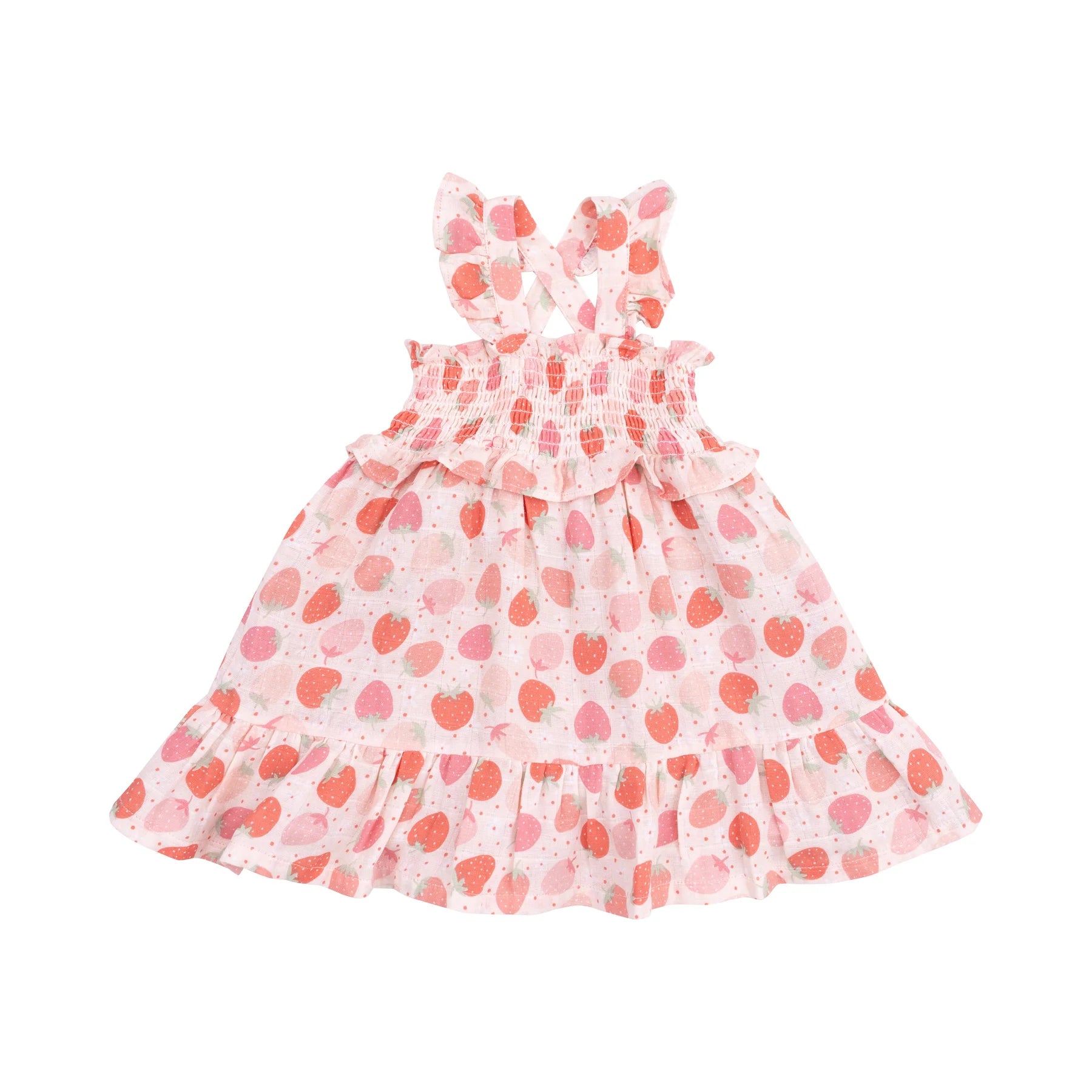Angel Dear - Strawberry Ruffle Dress