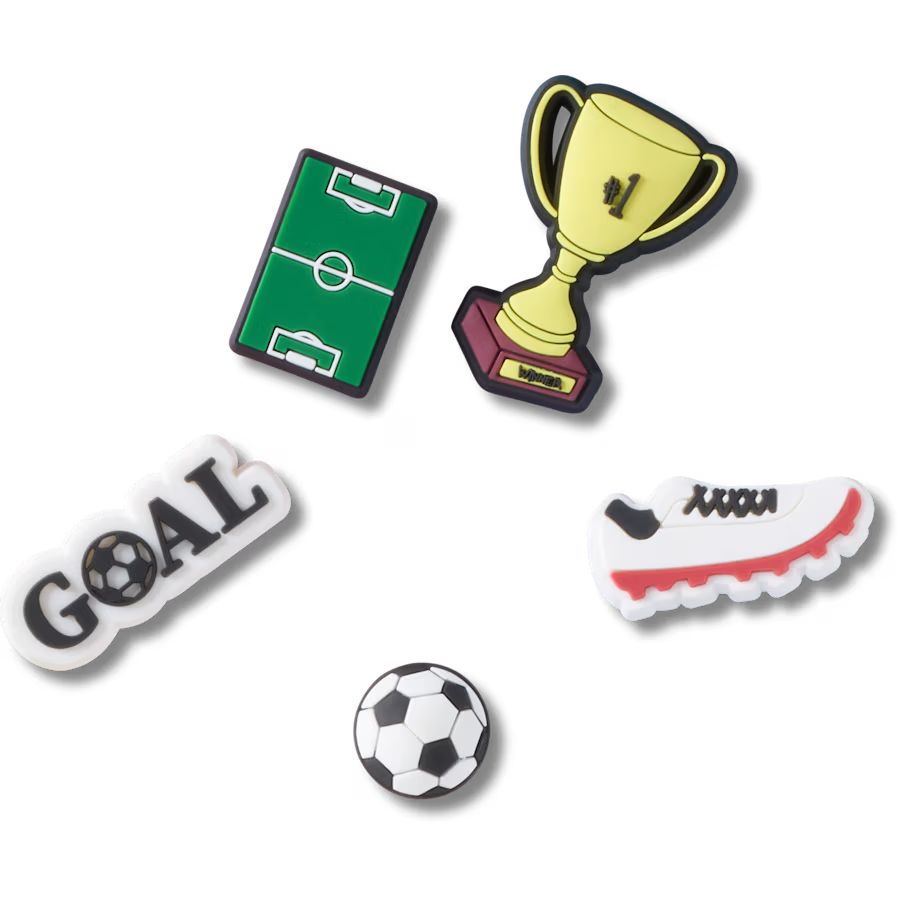 Crocs - Soccer Star 5 Pack Jibbitz™ charms.