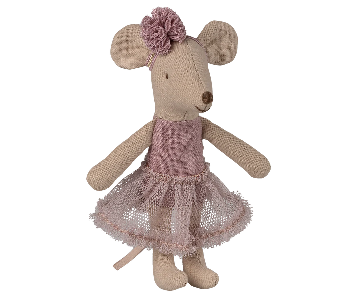 Maileg - Ballerina Mouse, Little Sister - Heather