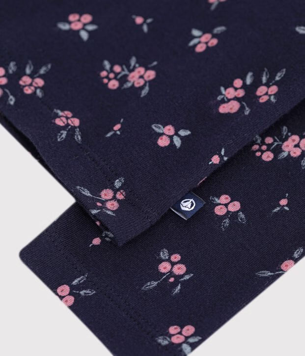 Petit Bateau - Sous-pull enfant en coton à fleurs