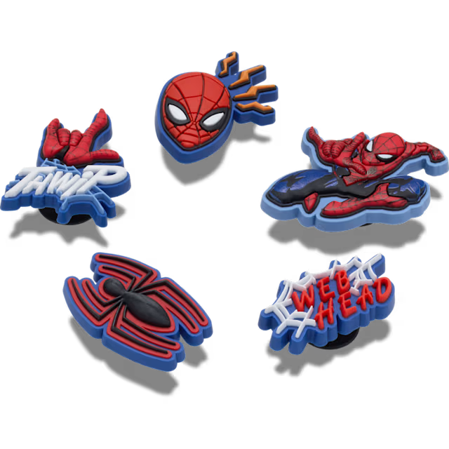 Crocs - Ensemble de 5 breloques Spiderman