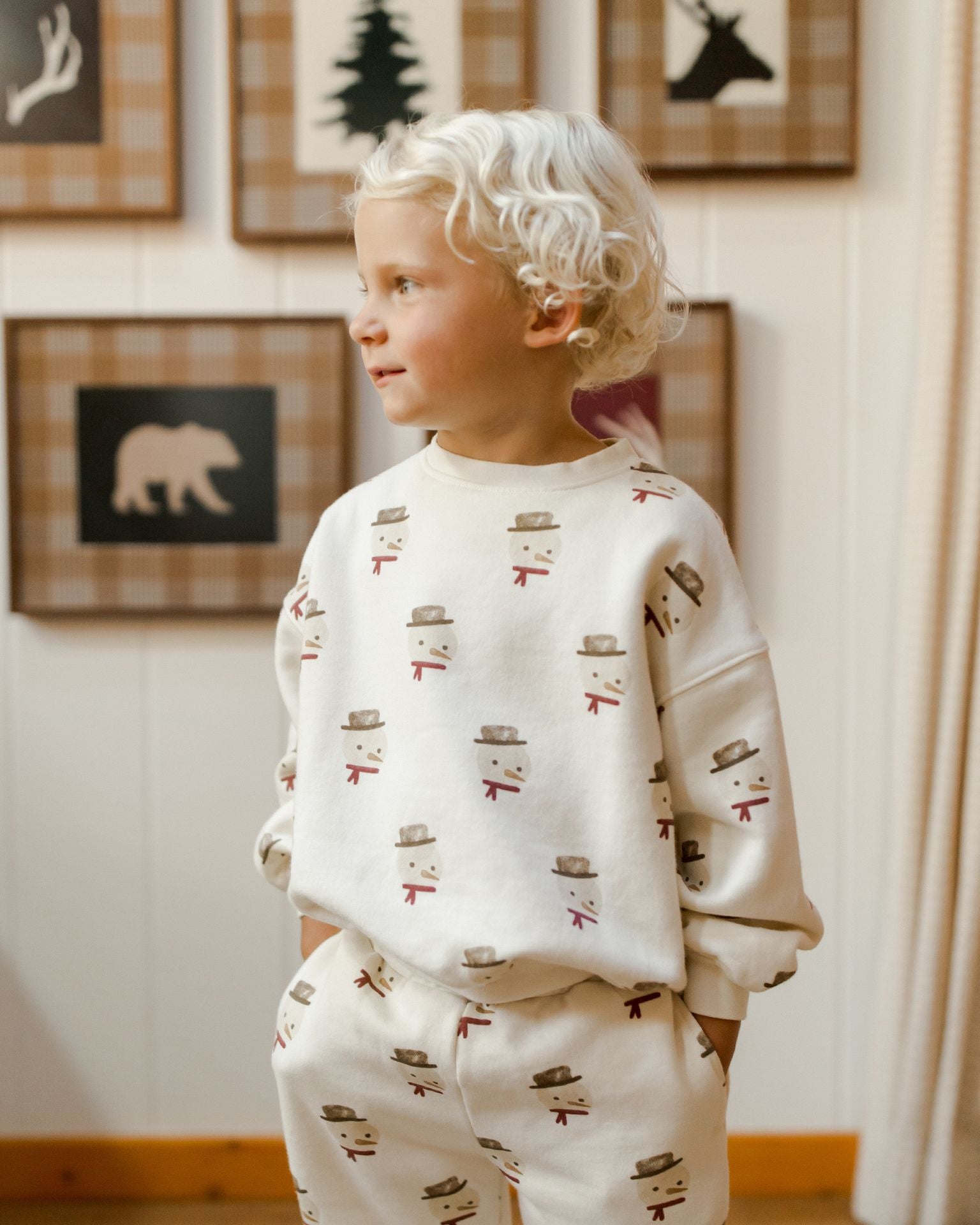 Rylee & Cru - Sweatshirt Décontracté Bonhomme de Neige