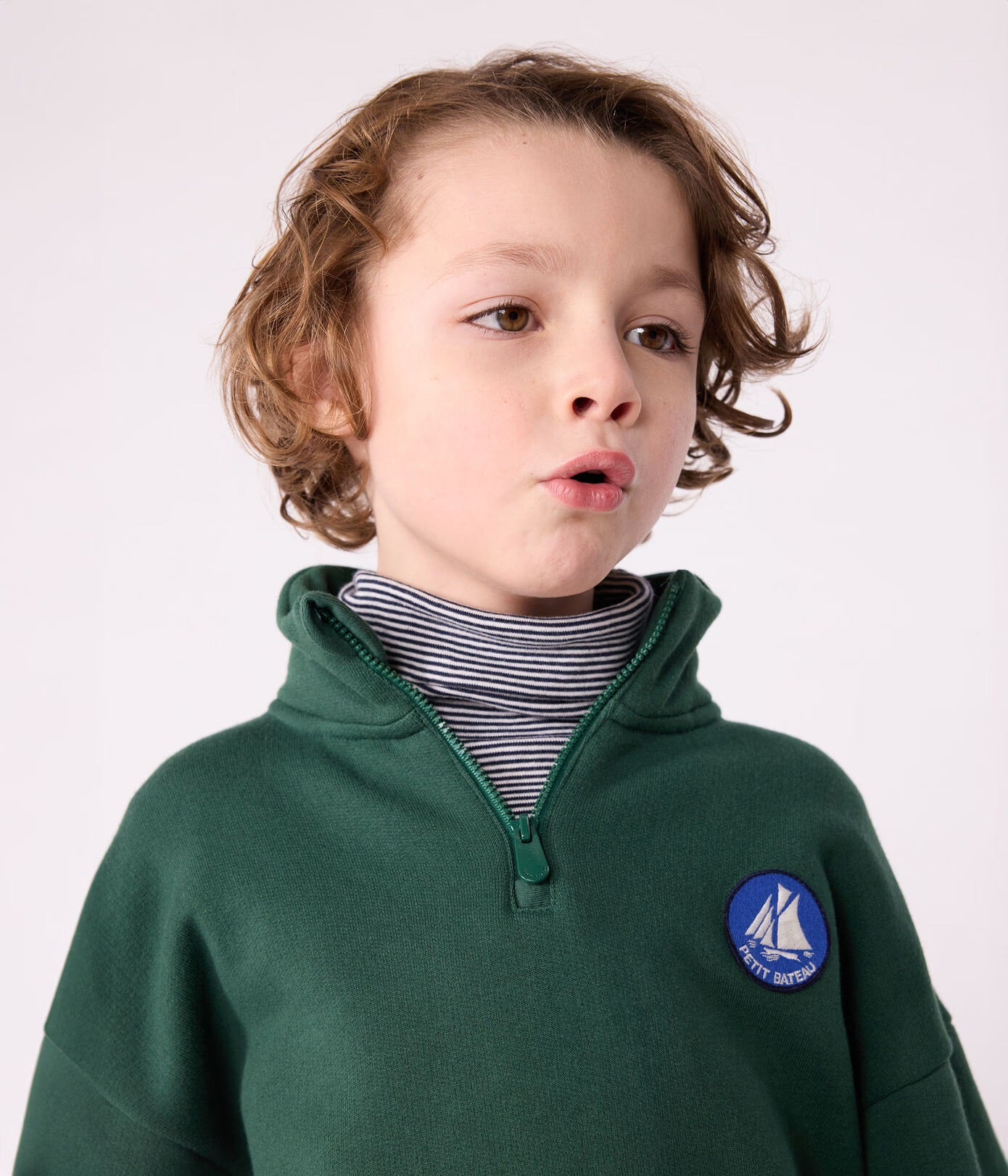 Petit Bateau - Sweatshirt Col Zip