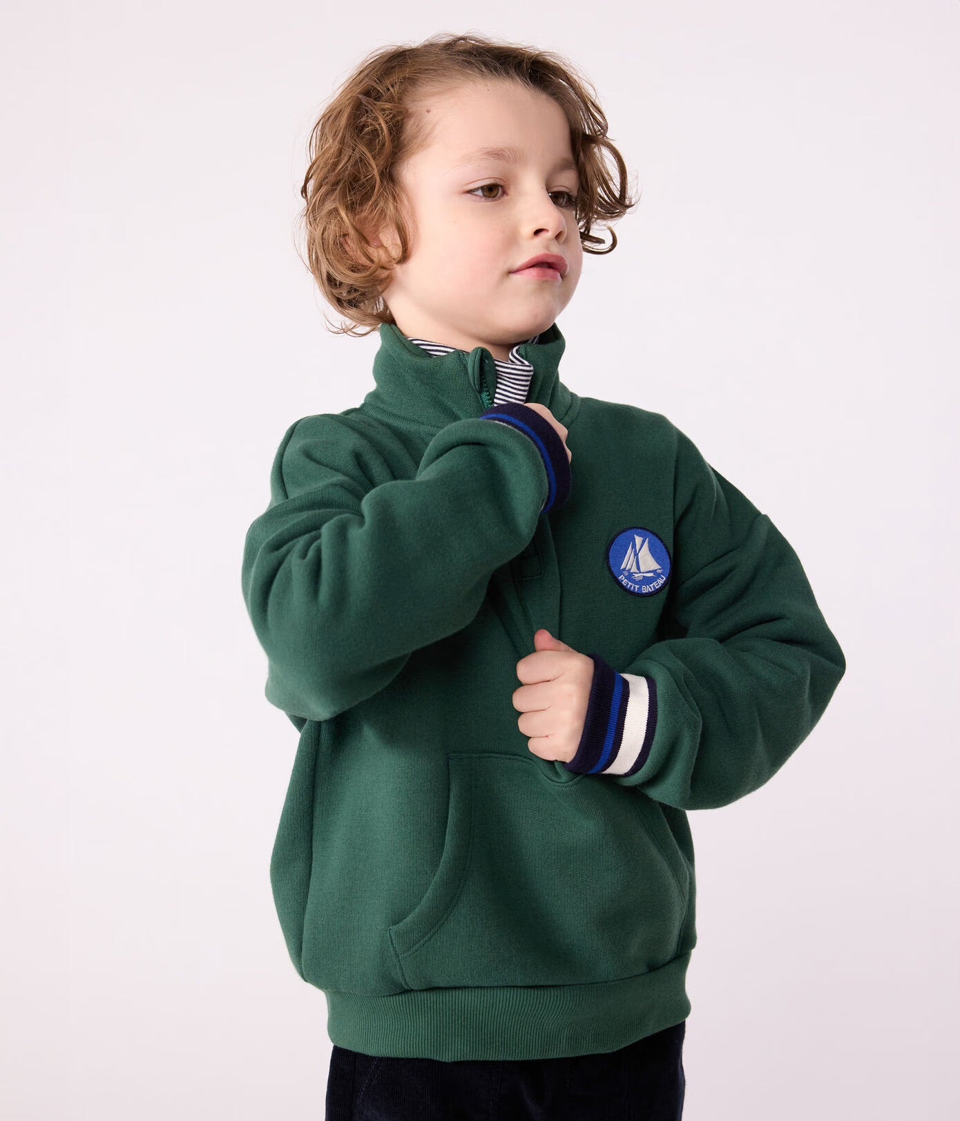 Petit Bateau - Sweatshirt Col Zip