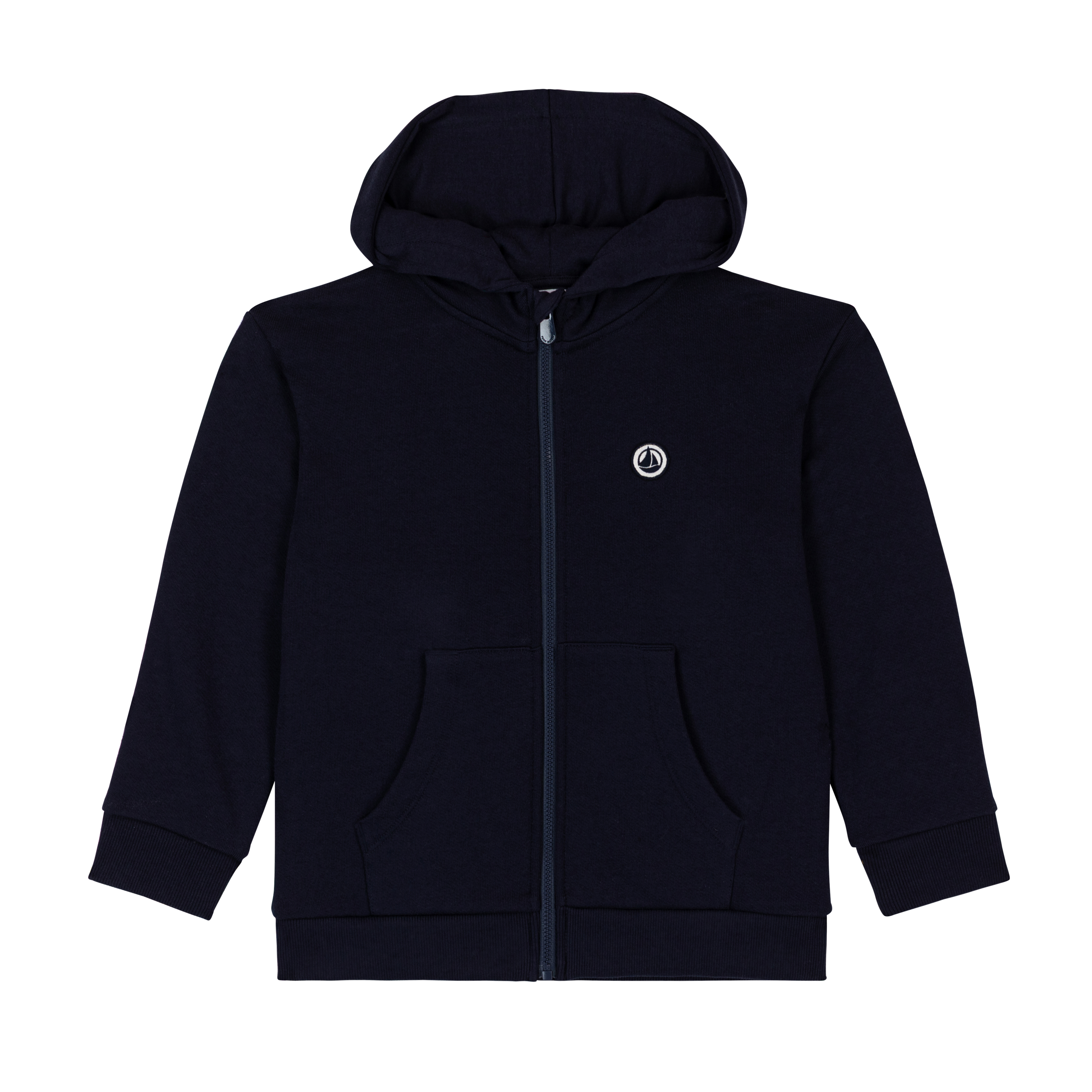 Petit Bateau - Kids' Zipped Cotton Hoodie