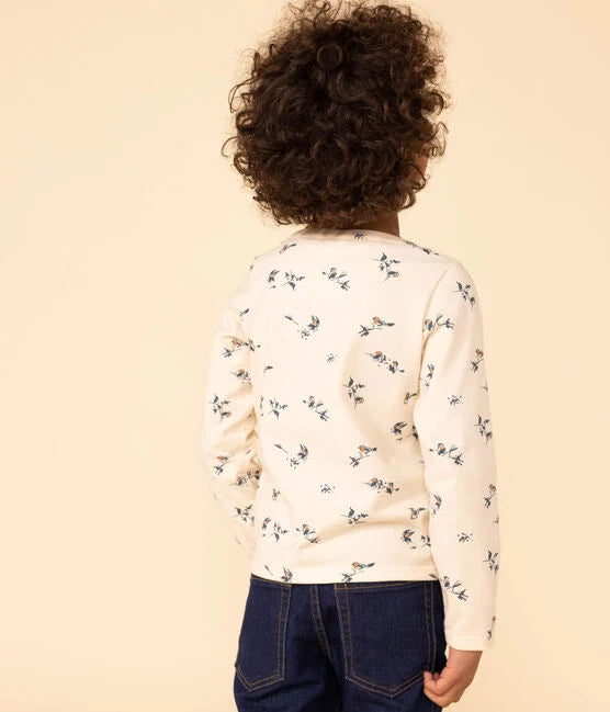 Petit Bateau - T-Shirt à Manches Longues Imprimé Fleuri