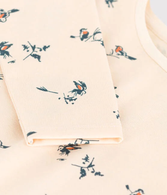 Petit Bateau - T-Shirt à Manches Longues Imprimé Fleuri