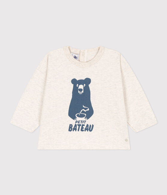 Petit Bateau - T-Shirt à Manches Longues Ours