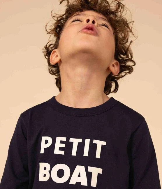 Petit Bateau - T-Shirt à Manches Longues "Petit Boat"