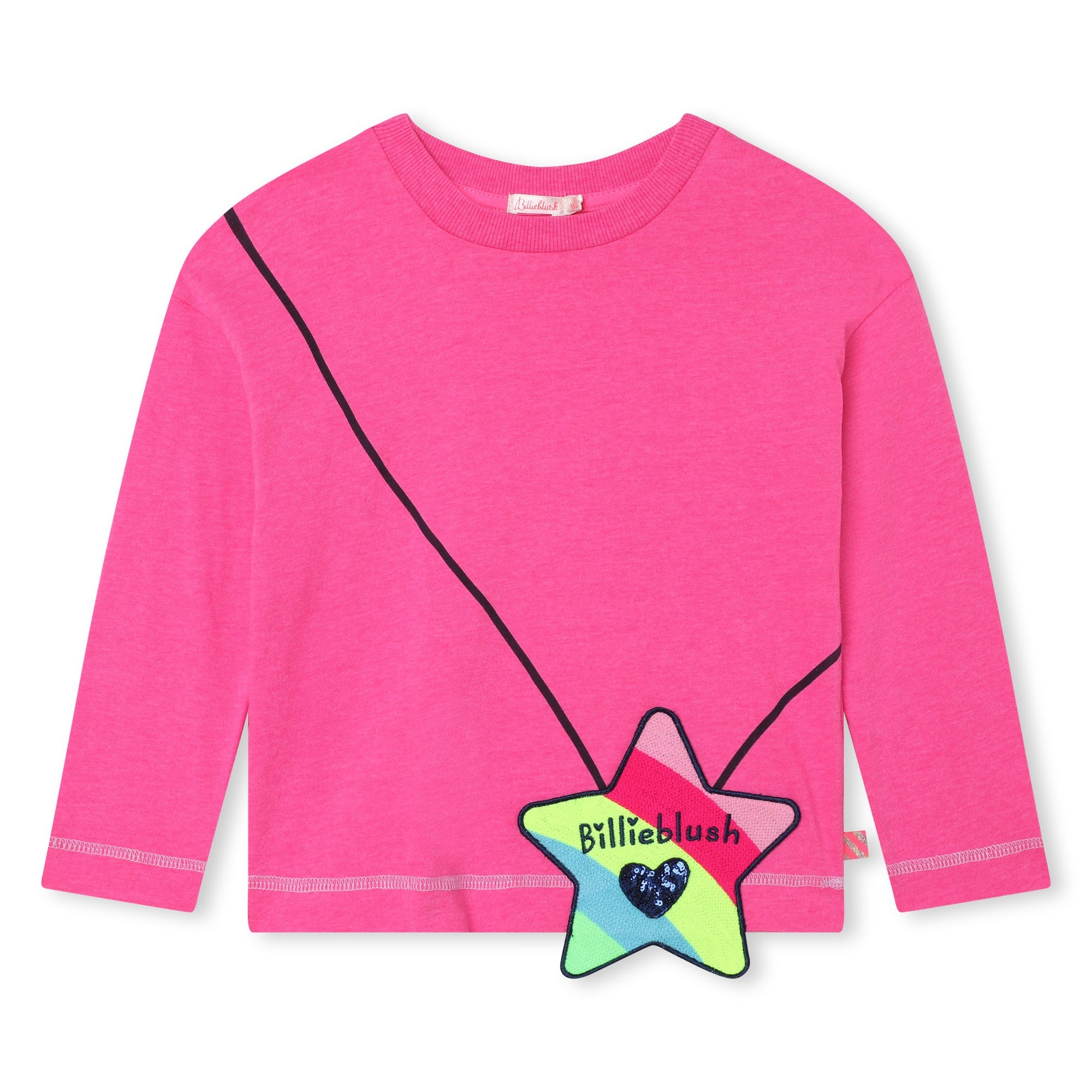 Billieblush - T-shirt à Manches Longues Sac Trompe L'oeil