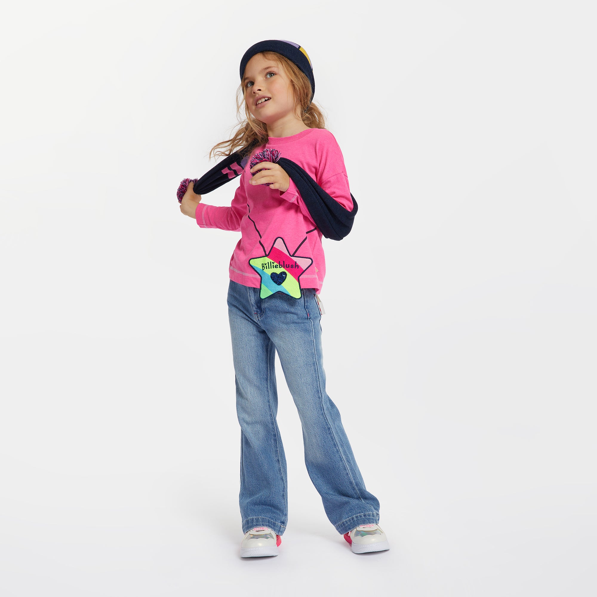 Billieblush - T-shirt à Manches Longues Sac Trompe L'oeil