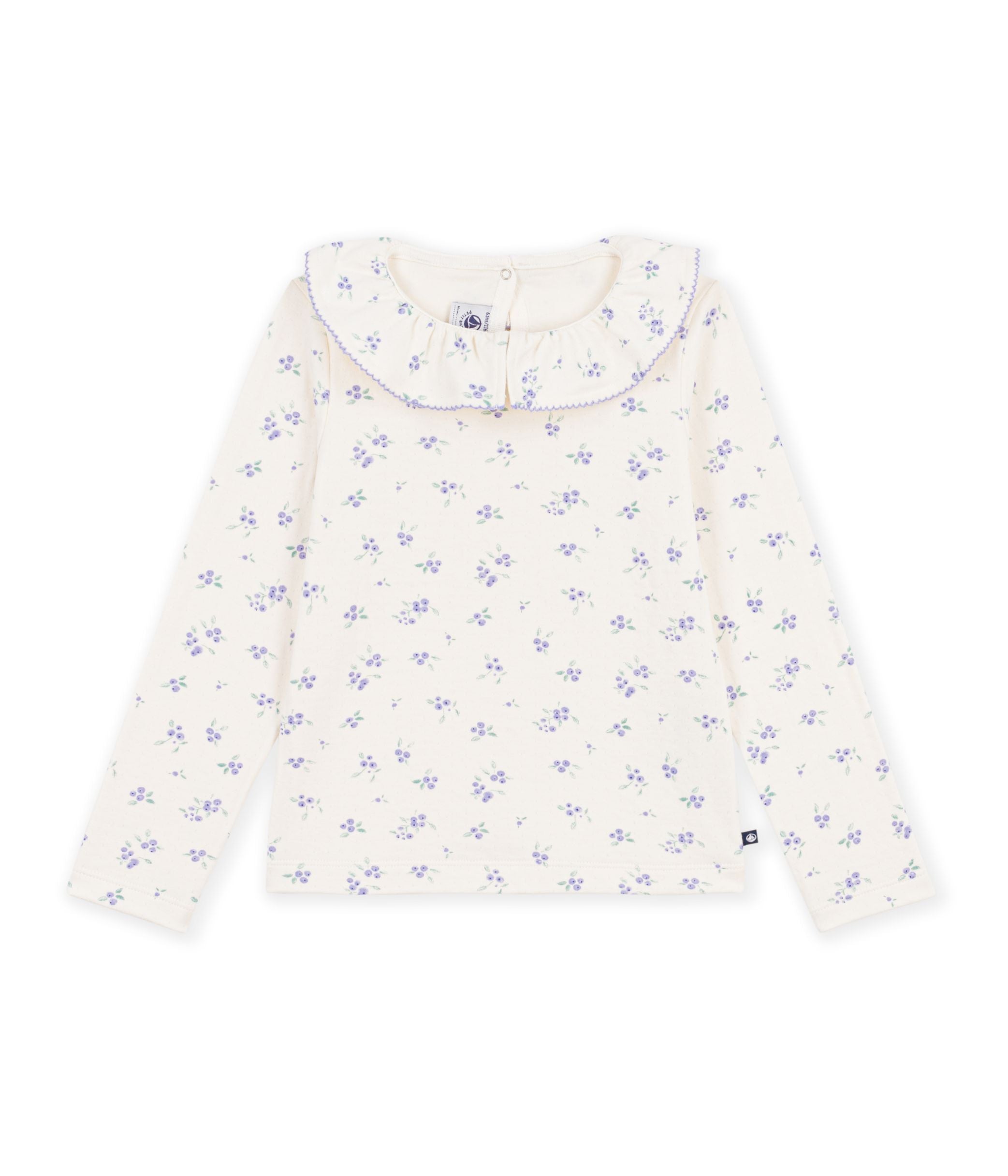 Petit Bateau - Kids' Floral Long-Sleeved T-shirt