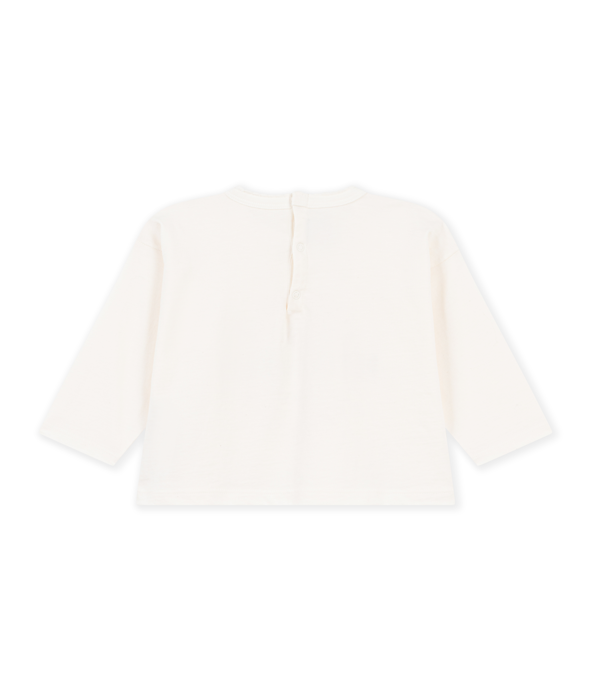 Petit Bateau - Tee-shirt bébé en coton manches longues uni à motif