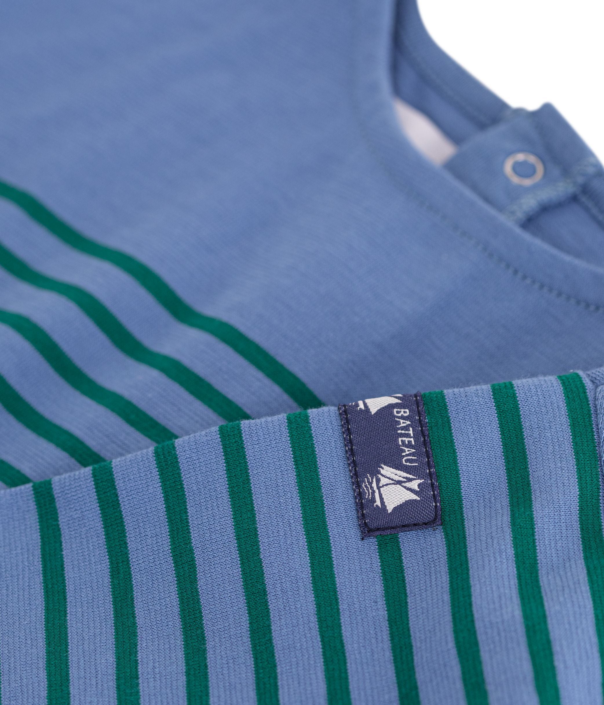 Petit Bateau - Tee-shirt bébé en coton manches longues à rayures