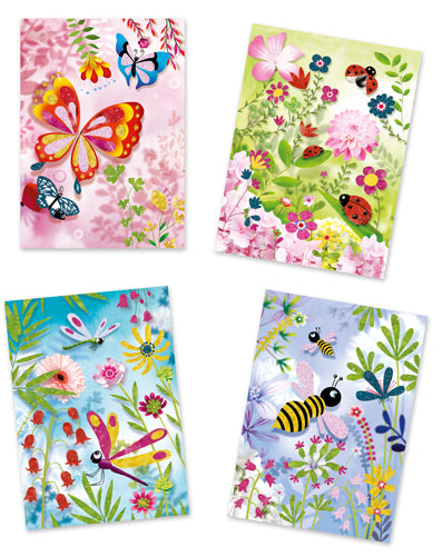 Djeco - Tableau à Pailleter : Papillons