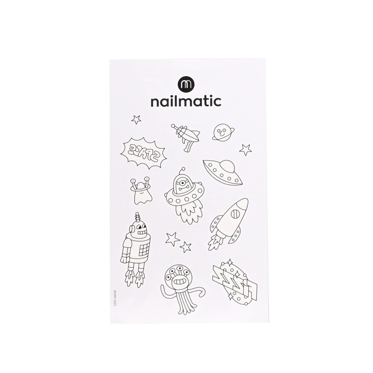 Nailmatic - Temporary tattoos to color: Galaxy