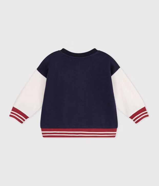 Petit Bateau - Teddy en coton bicolore (Bébé)