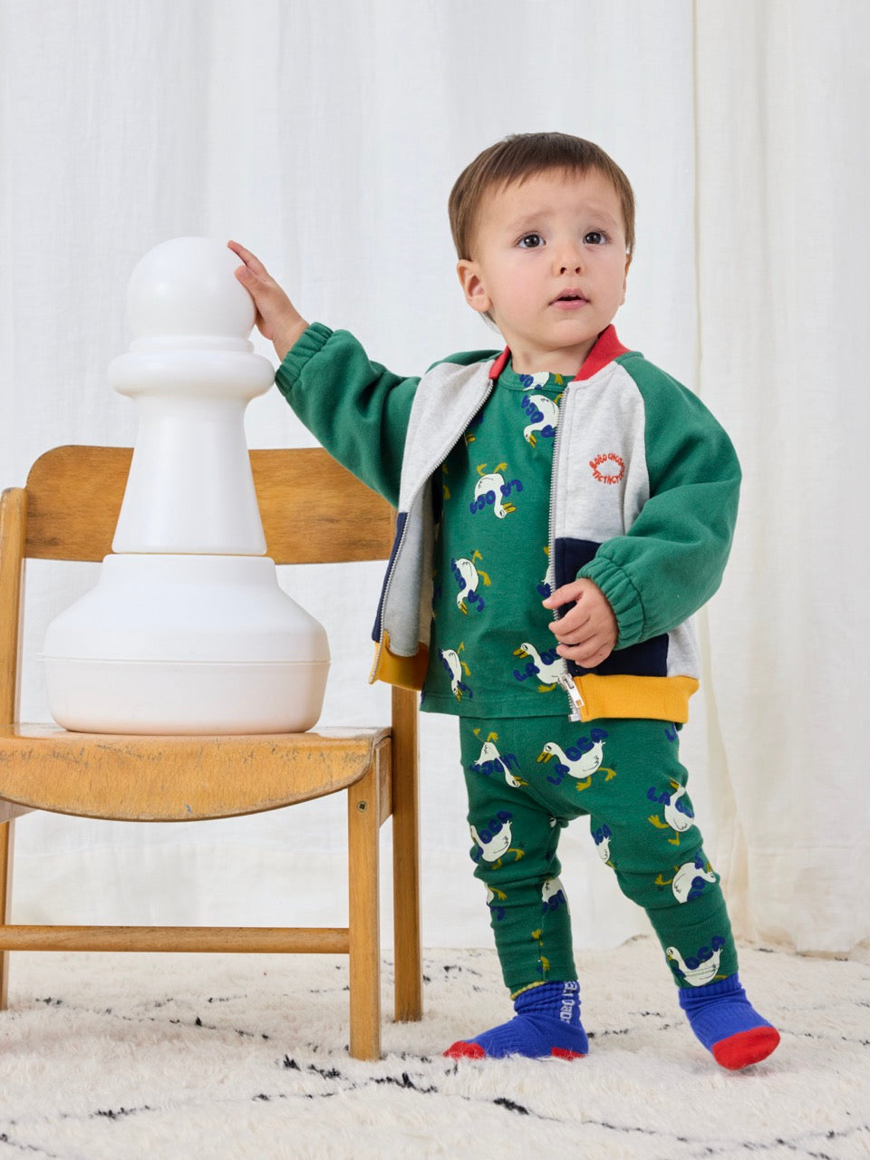 Bobo Choses - Tic Tac Toe Zip Sweatshirt (Baby)