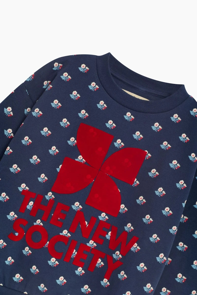 The New Society - TNS Logo Sweatshirt Mira Print