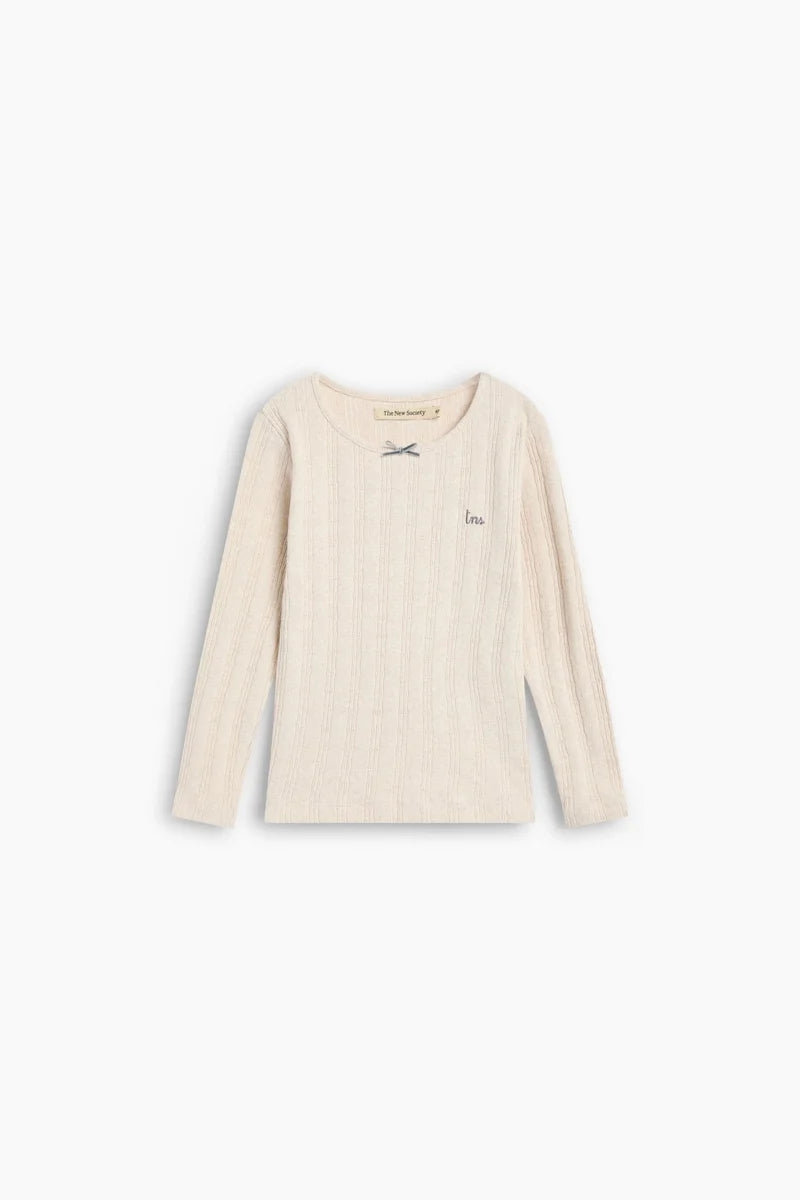 The New Society - TNS Logo Tee Whisper White Melange
