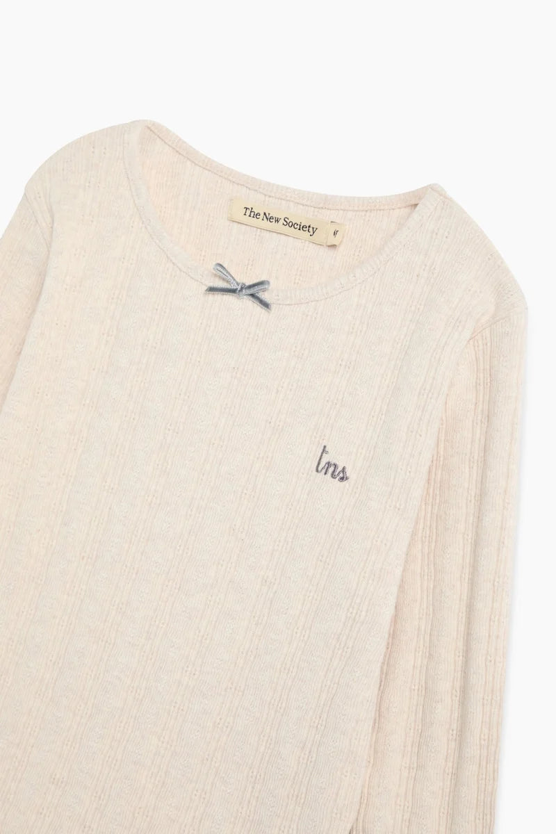 The New Society - TNS Logo Tee Whisper White Melange
