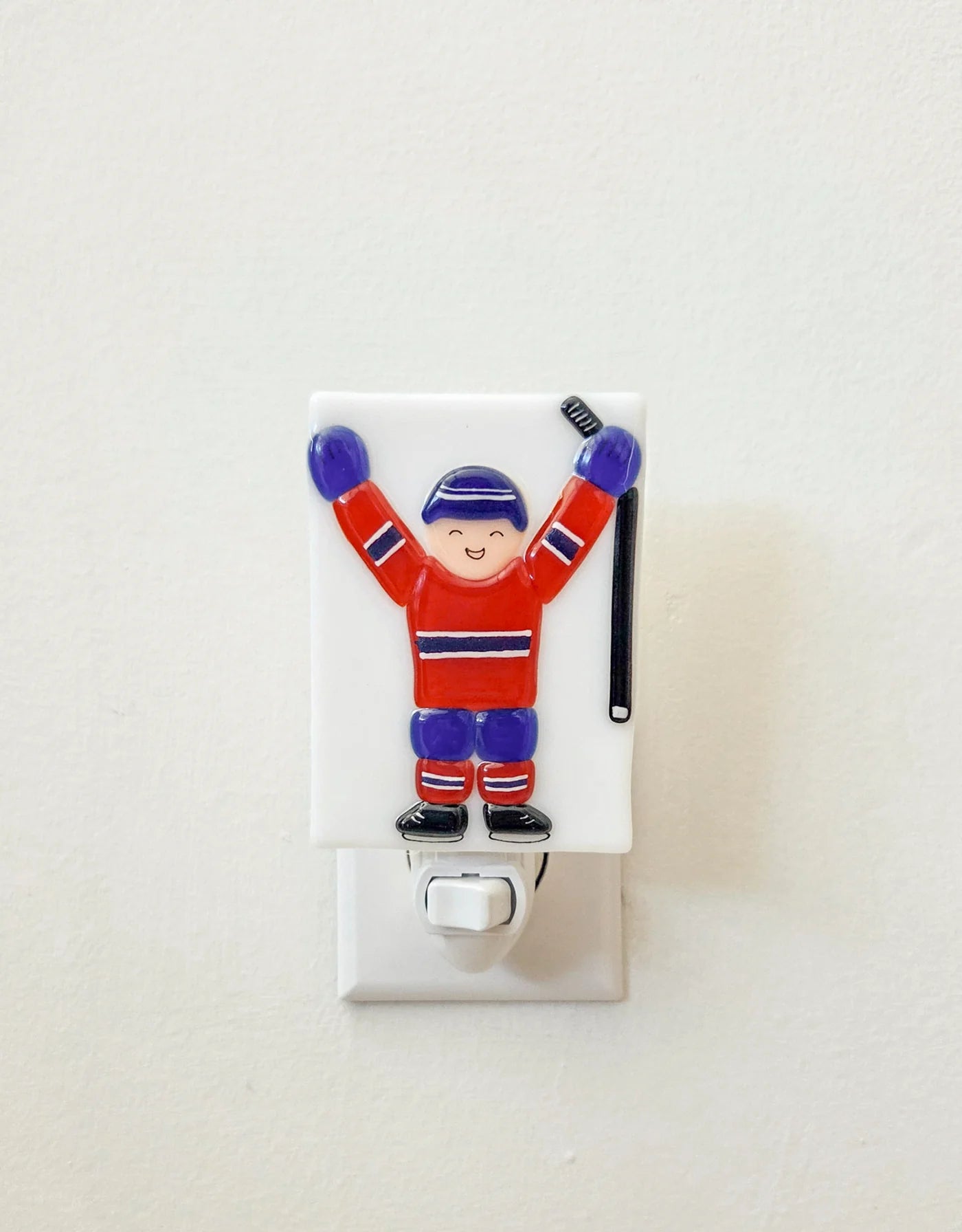 Veille Sur Toi - Hockey Player Night Light
