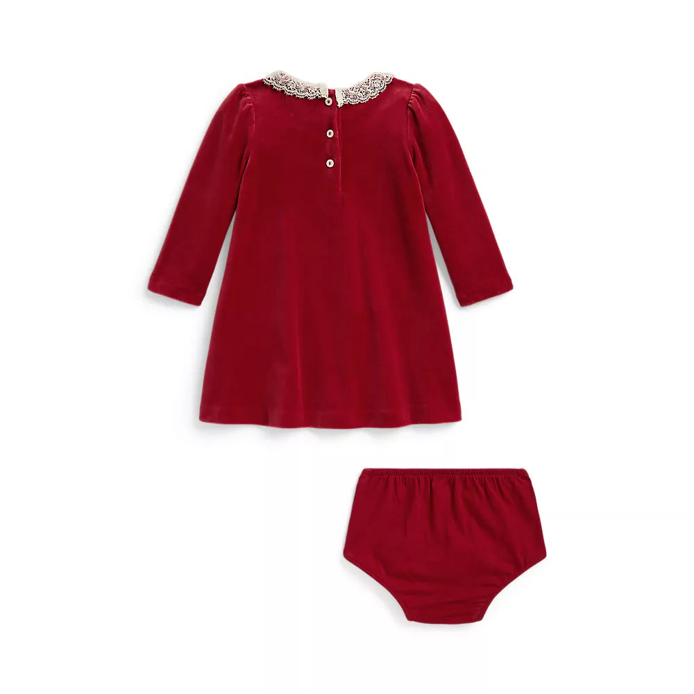 Polo Ralph Lauren - Velvet dress and bloomers