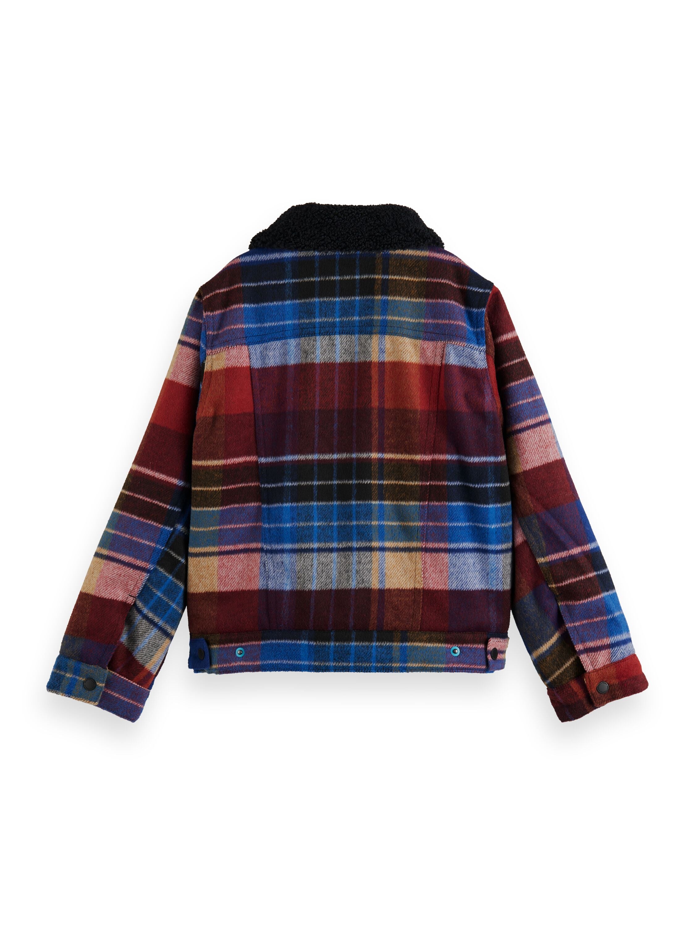 Fleece lined check jacket clearance