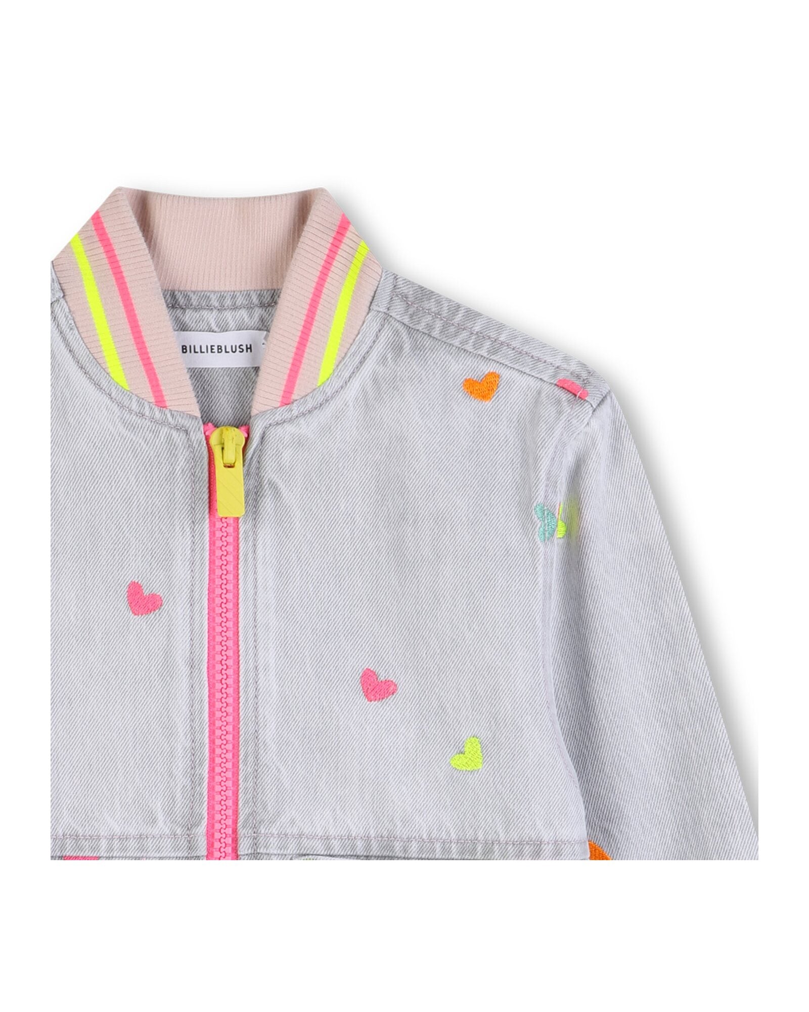 Billieblush - Heart Embroidery Bomber Jacket