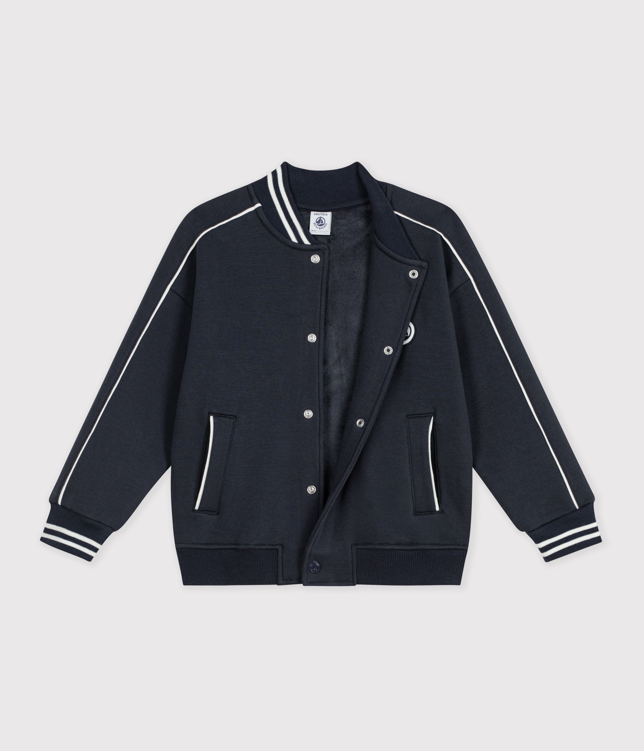 Petit Bateau - Veste teddy enfant en coton uni