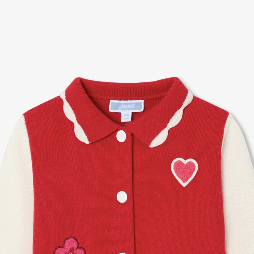 Jacadi - Veste Teddy bébé fille en tricot Orphée