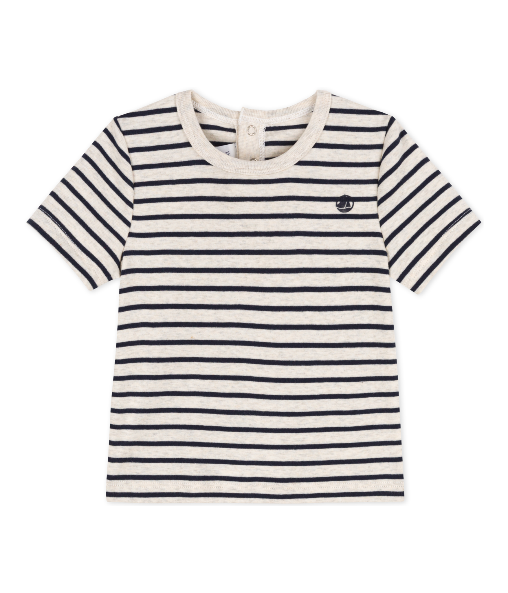 Petit Bateau - T-Shirt Rayé Mon/Smo