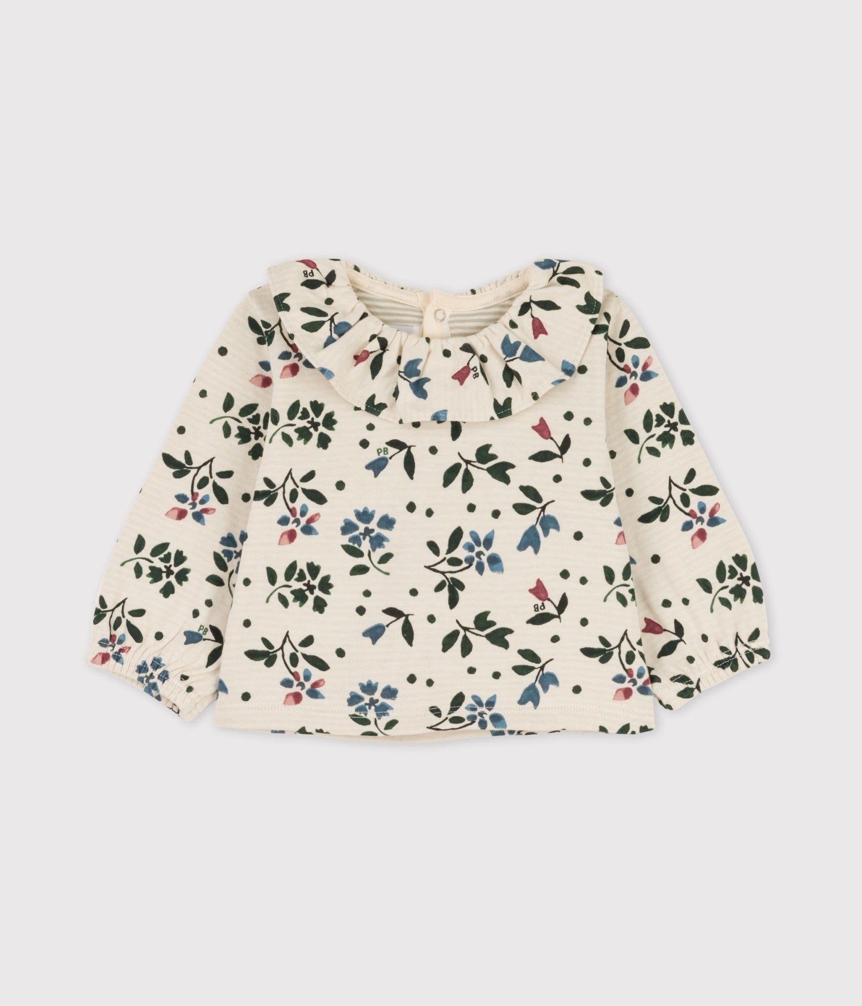 Petit Bateau - Blouse Bouquet Avalanche/Multico