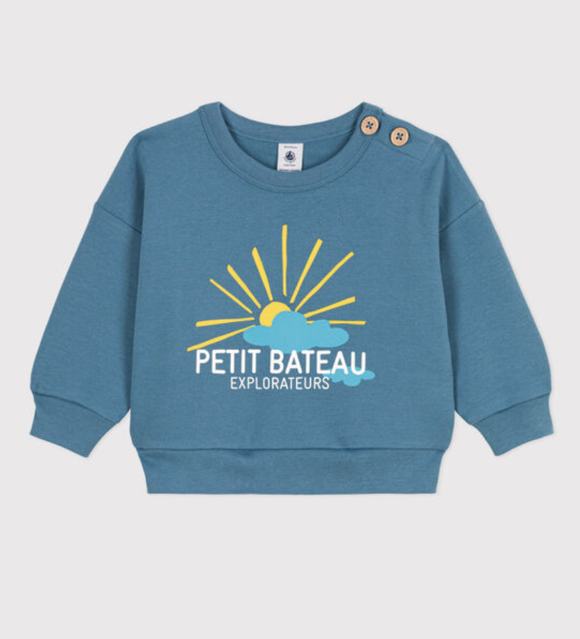 Petit Bateau - Sweatshirt Soleil Lavis