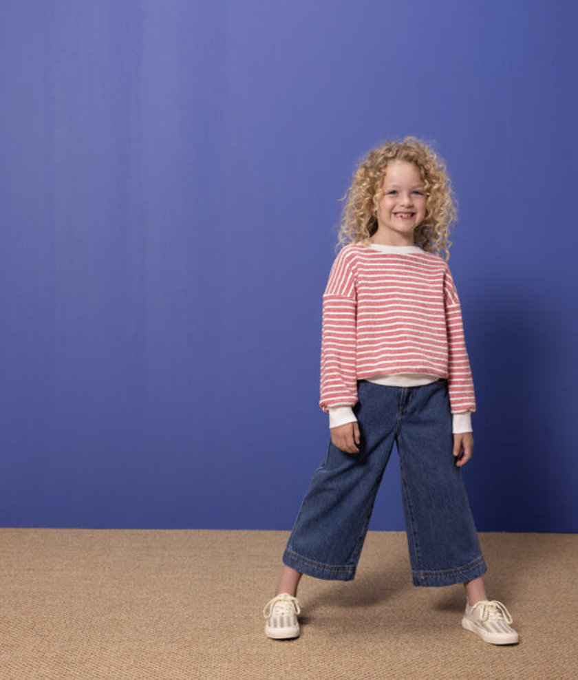 Petit Bateau - Sweatshirt Rayé Mar/Pep