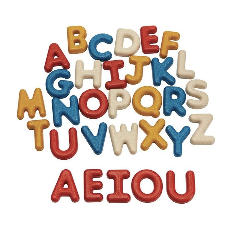 Plan Toys - Alphabet en Lettres Majuscules (31 pcs)