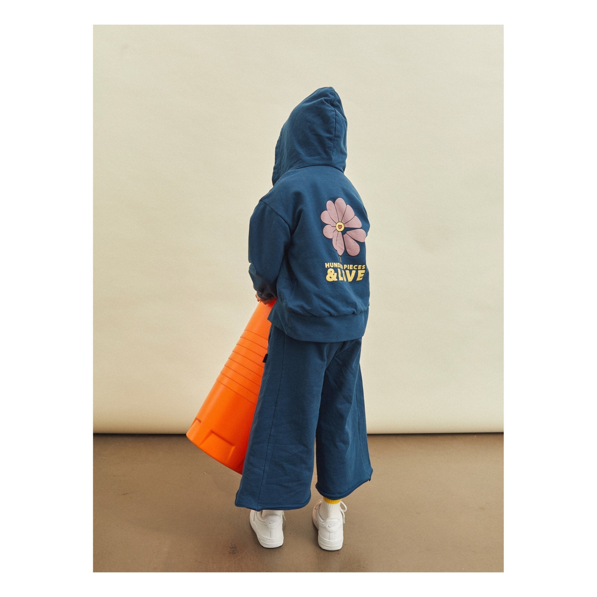 Hundred Pieces - Zip-Up Hoodie Blue