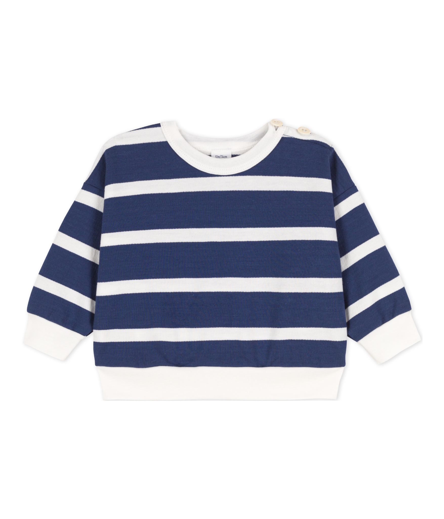 Petit Bateau - Sweatshirt Rayé Cha/Mar